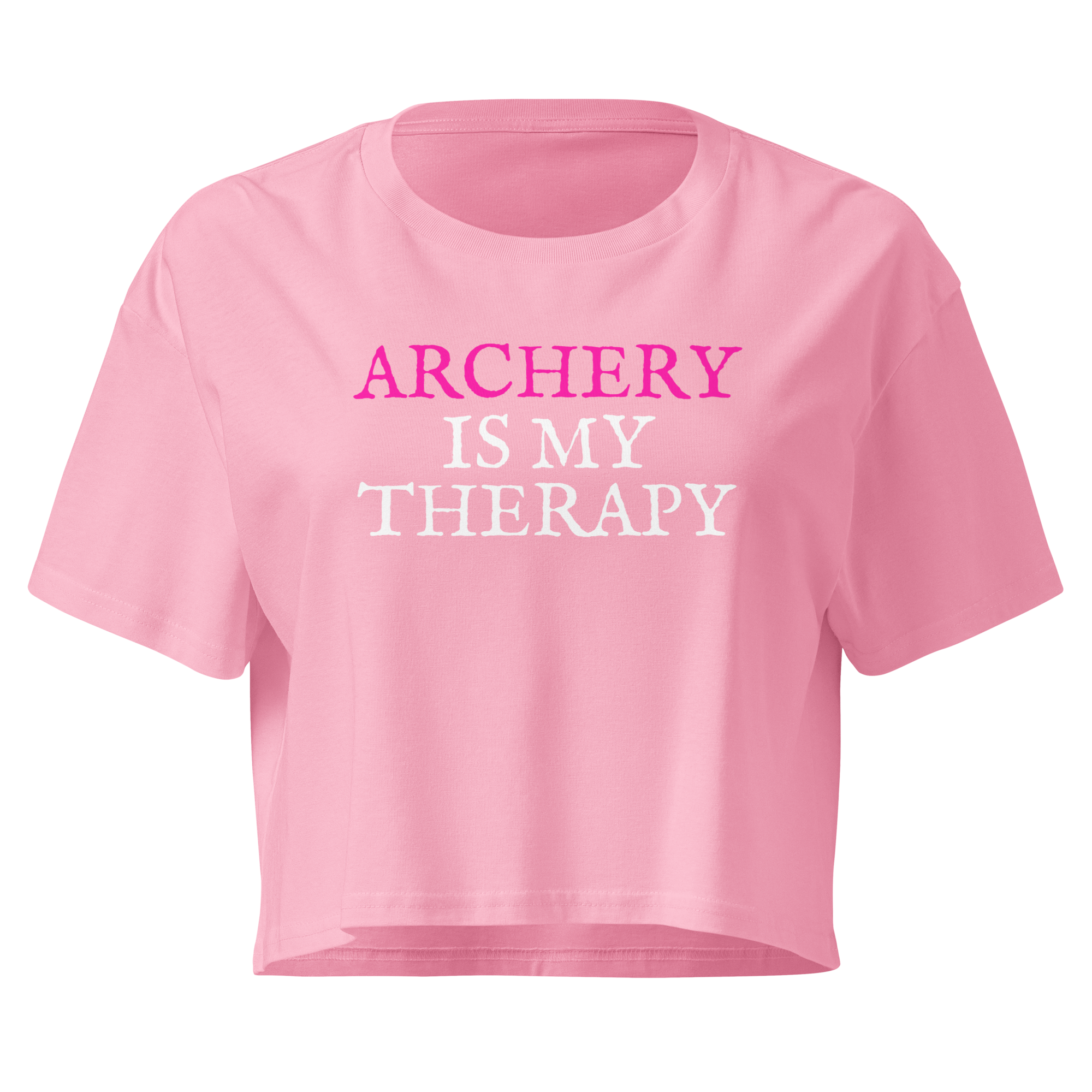 Women's Archery Is My Therapy Crop Top